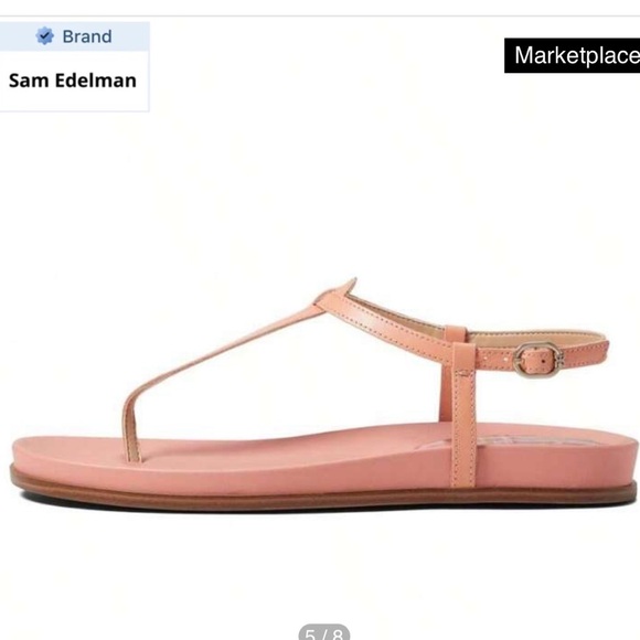 New Sam‎ Edelman Naomi pink sandal 💞 size 8 - Picture 6 of 12